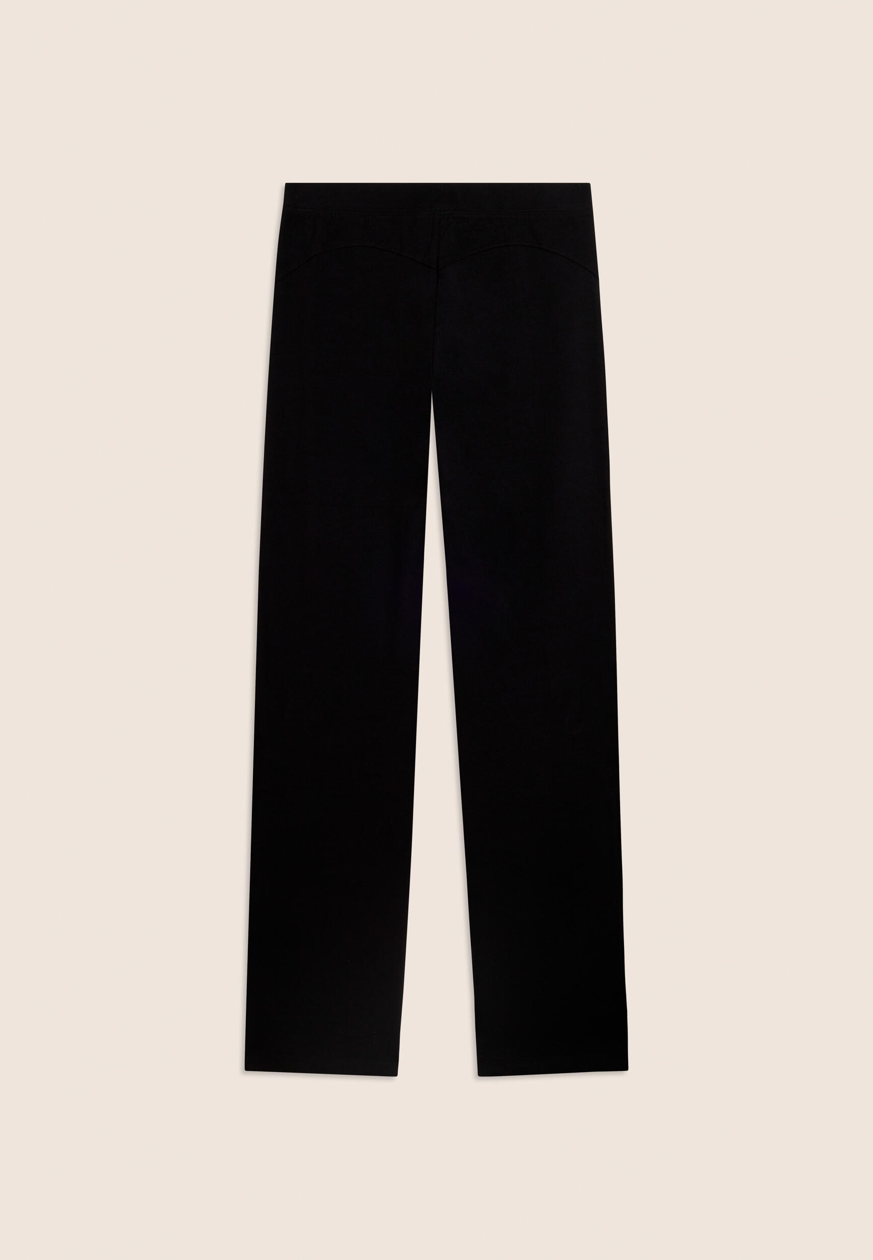 Pantaloni Sportivi Gamba Dritta con Cuciture a Cuore 5/6