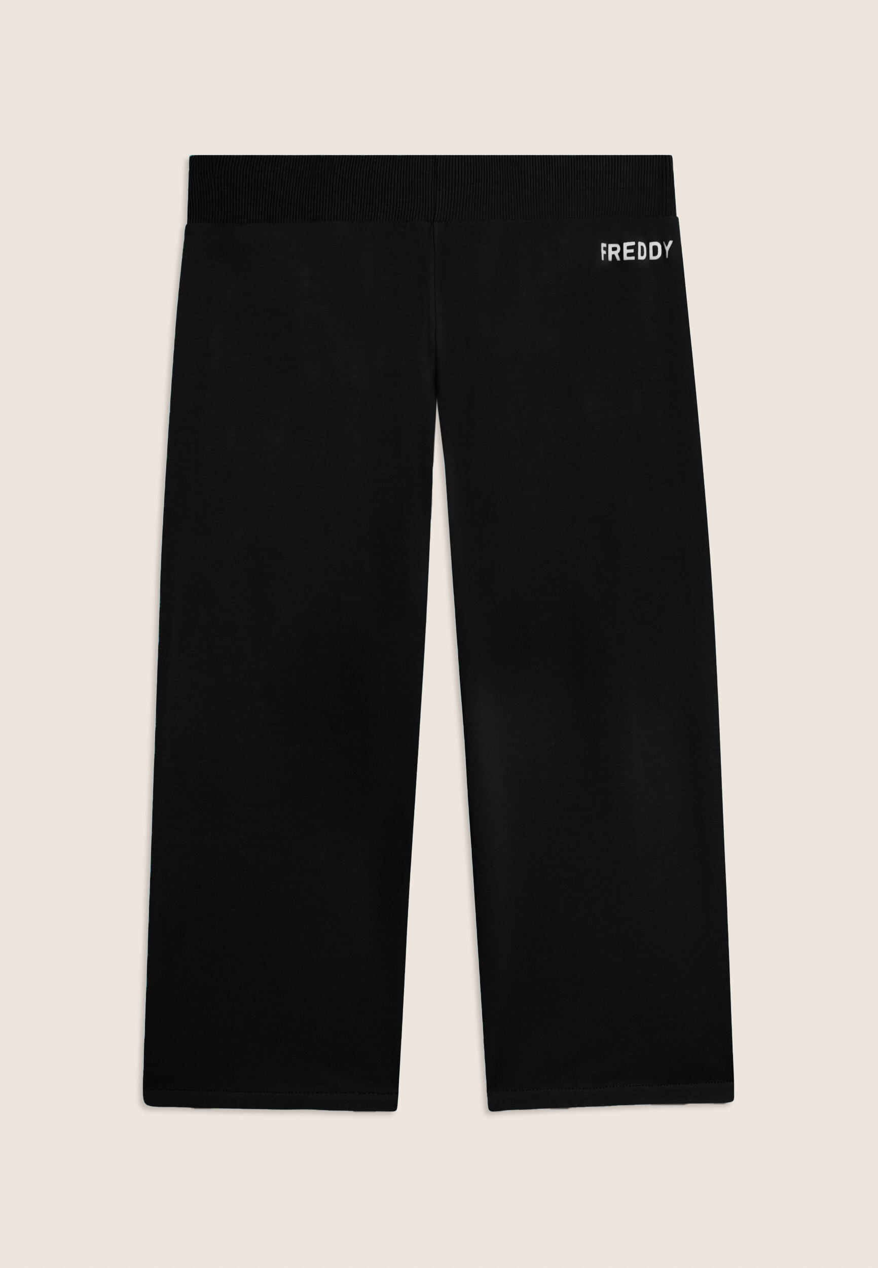 Pantaloni Corsaro con Fondo Stondato e Logo FREDDY 2/3
