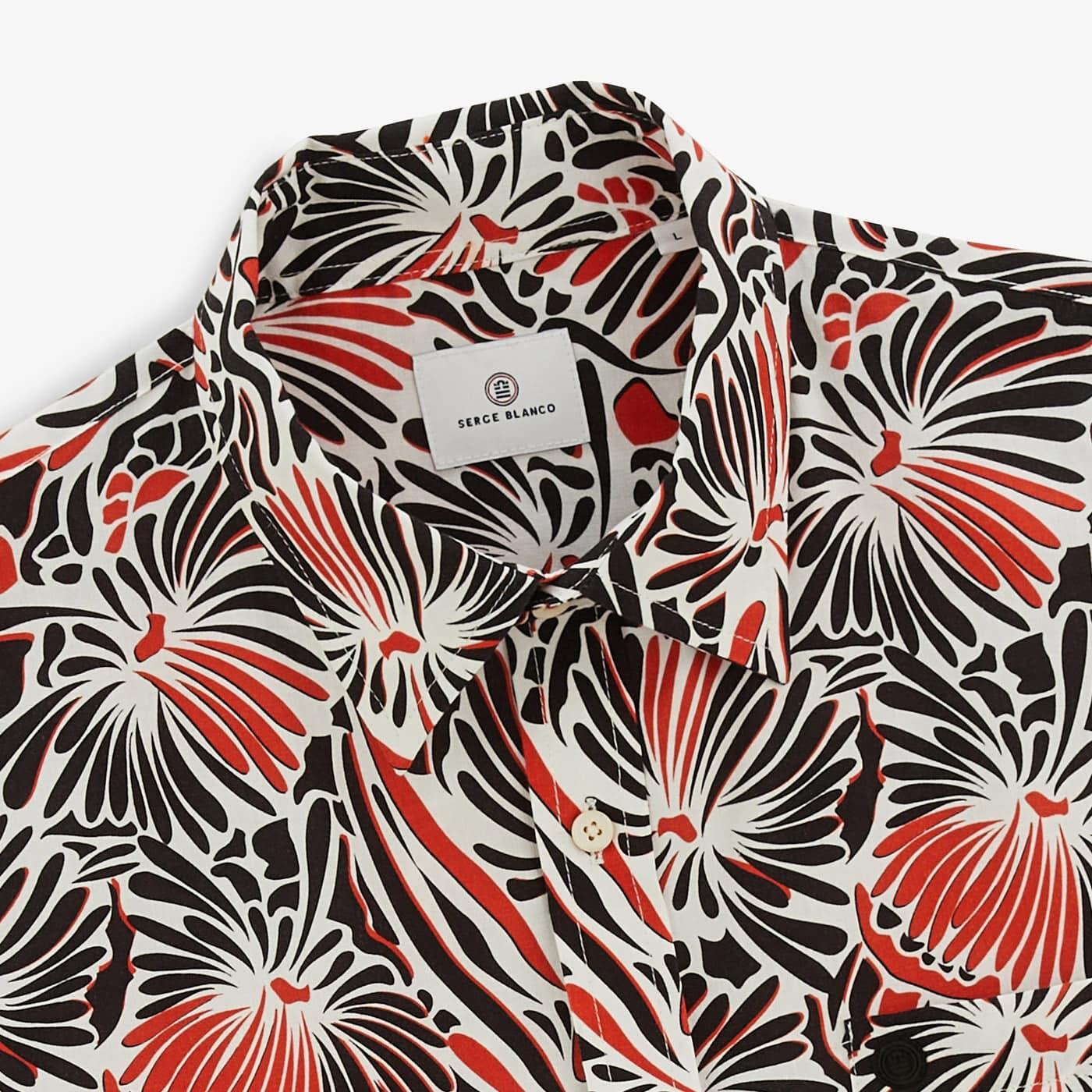 Camicia a maniche corte con fantasia Clovis 4/5