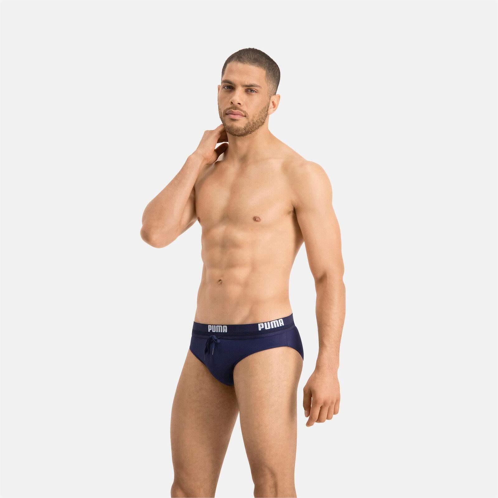 PUMA Herren Badehose Badeshorts Klassischer Badeslip Summer Brief Swim Shorts 3/5