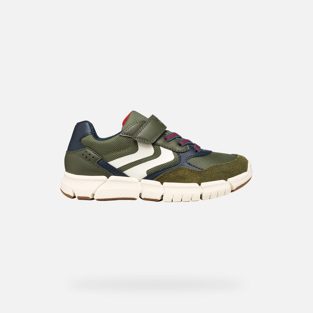 Baskets Garçon FLEXYPER BOY Vert Militaire/Bleu Marine 2/7
