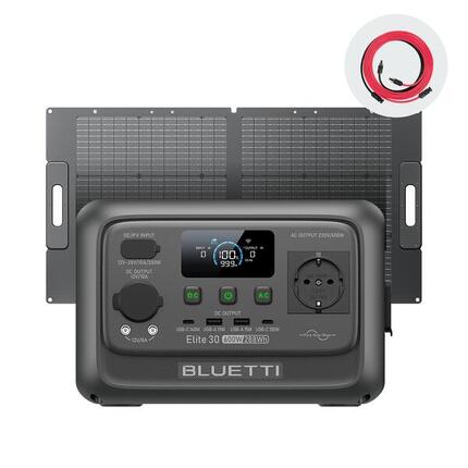 BLUETTI Solar Generator Elite 30 V2 + 100W, 288Wh für Camping & Outdoor