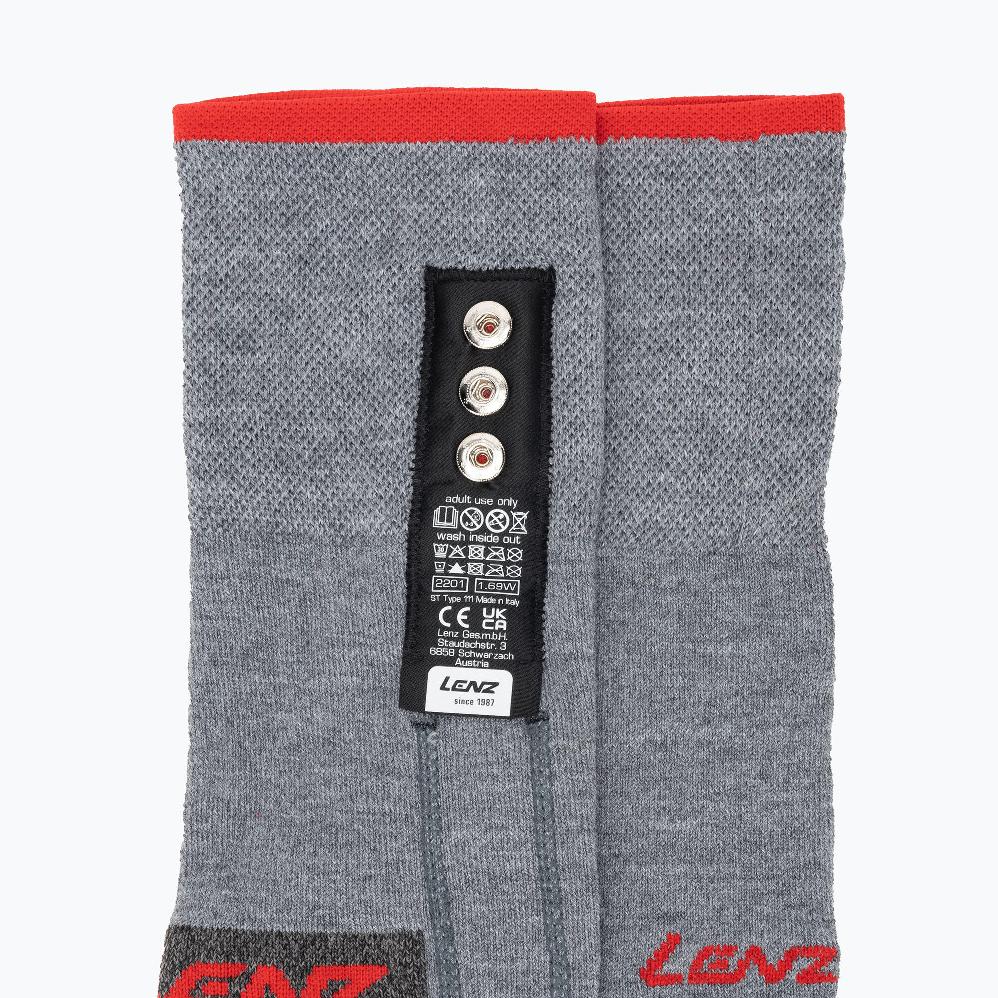 Calze riscaldate slim fit per bambini Lenz 5.1 3/5