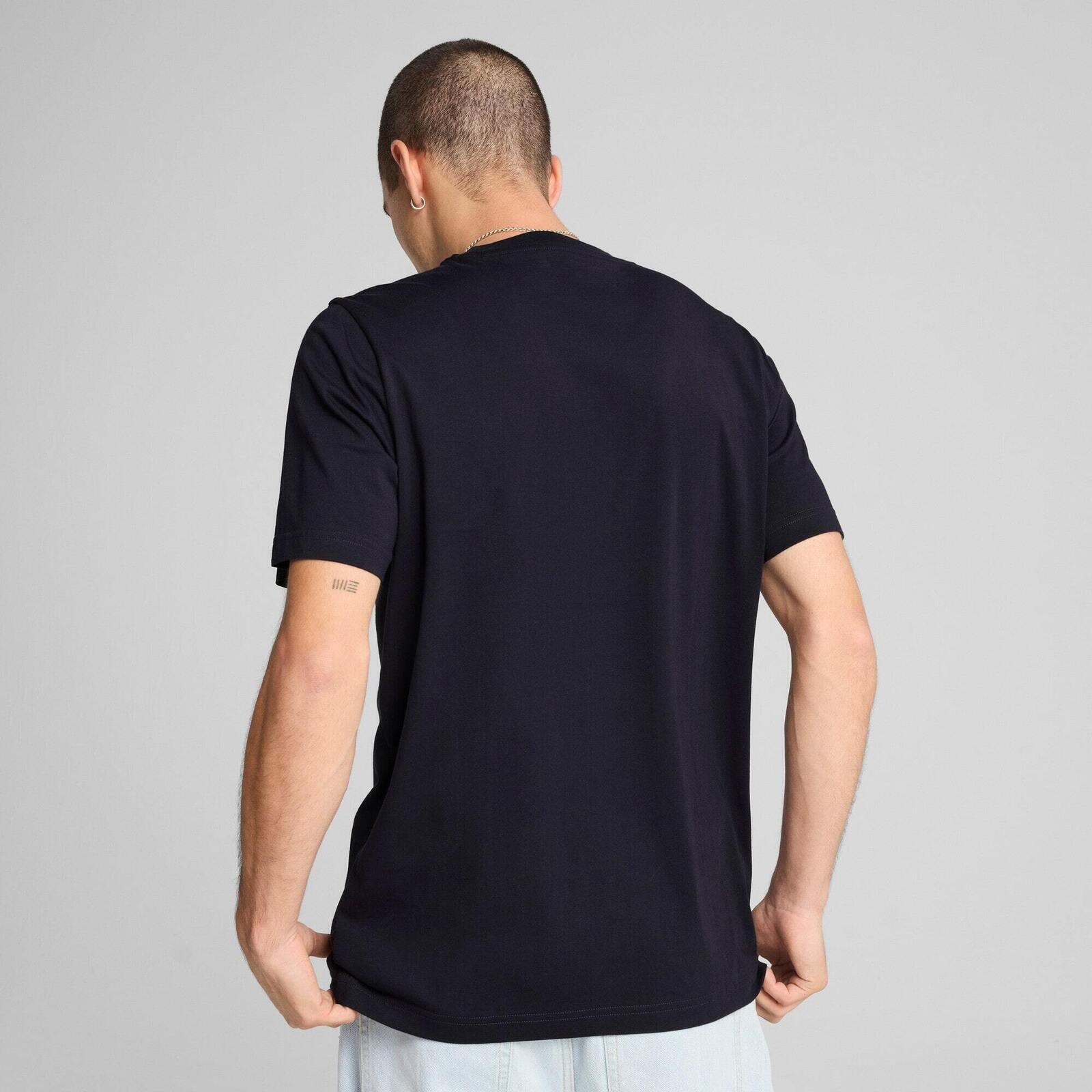 Maglietta Puma ESS Small Logo Tee, Blu, Uomini 2/5