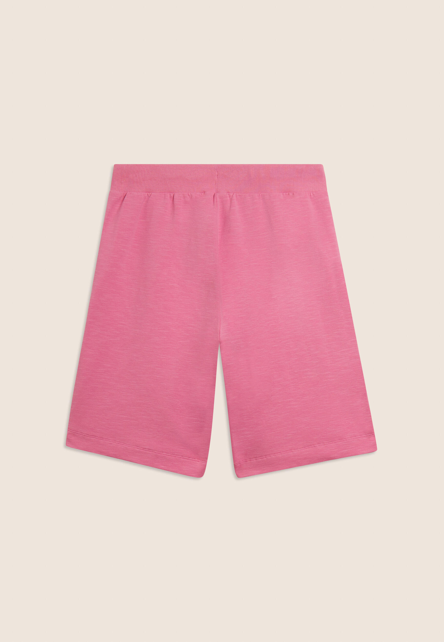 Pantalones cortos con aberturas laterales en tejido flameado 5/6