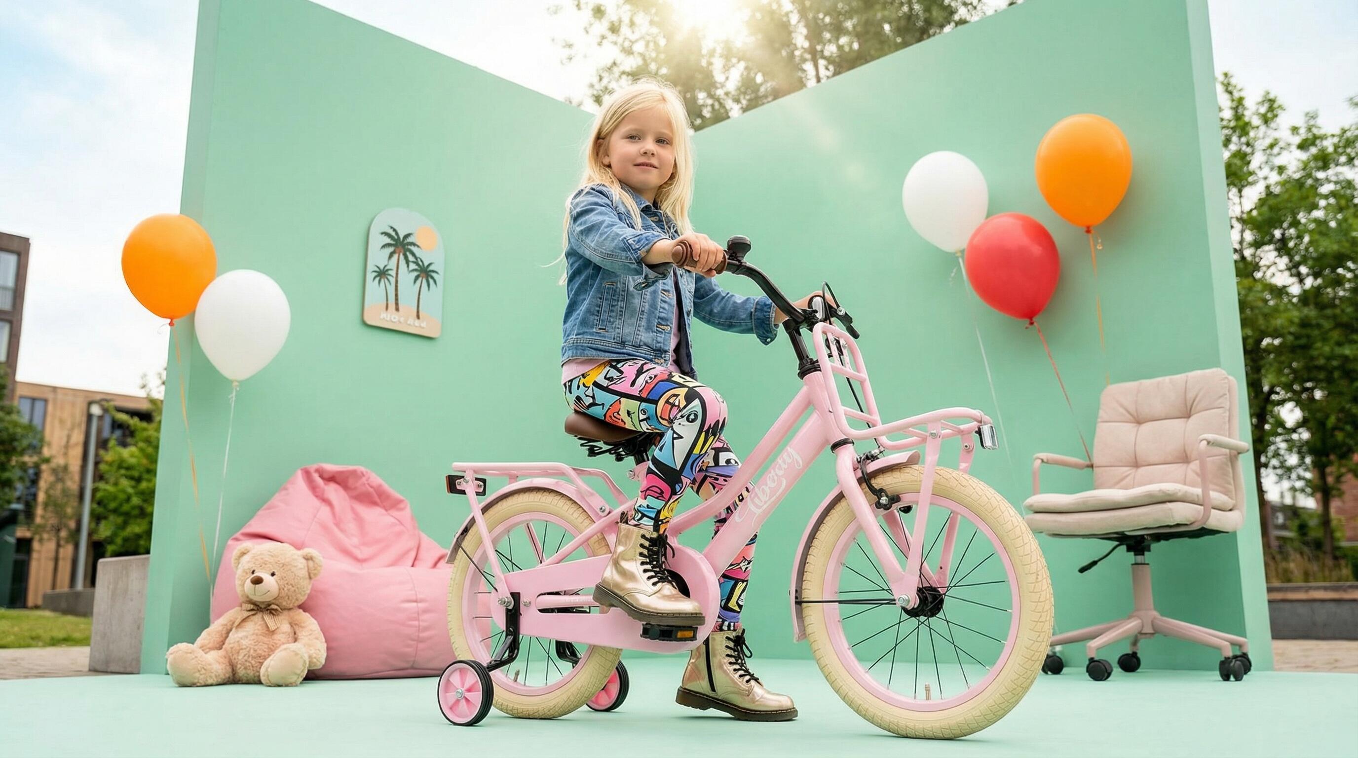 Cortego Liberty meisjesfiets Roze 12 inch 4/7