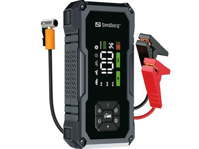 SANDBERG TirePump 10000 — Avviatore auto e compressore portatile