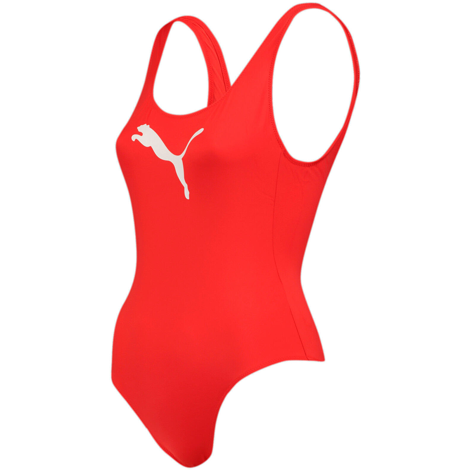 Maillot de bain Puma Swim Women Swimsuit 1p, Rouge, Femmes 3/6