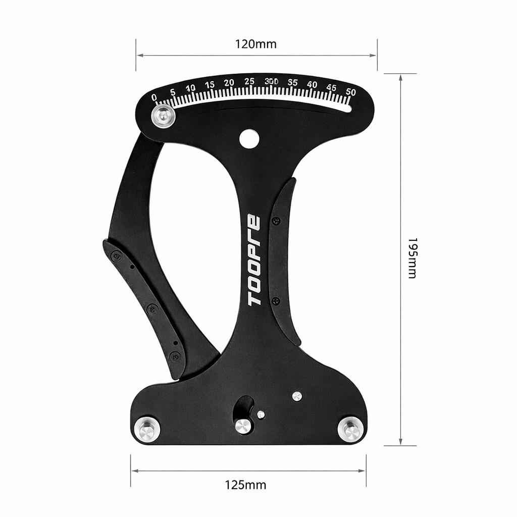 medidor tensión radios bicicleta aluminio acero inox 4/4