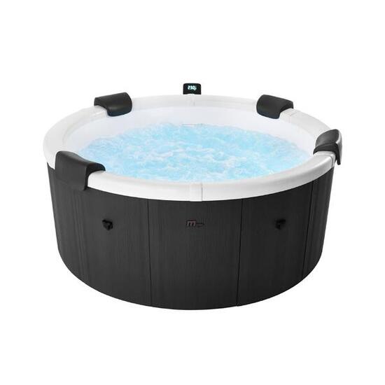 Spa rigide 6 places 180cm rond 4 coussins anthracite | sweeek