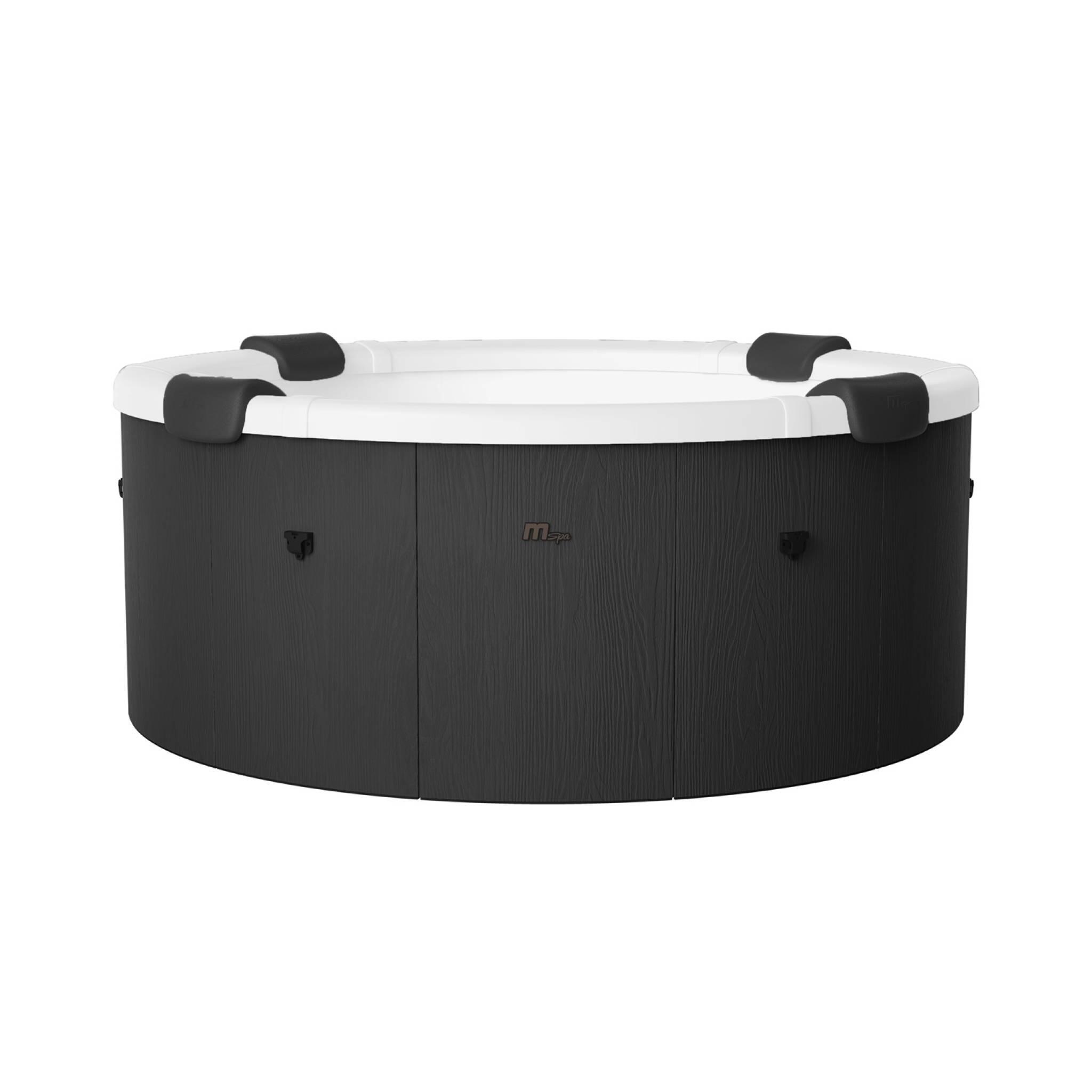 Spa rigide 6 places 180cm rond 4 coussins anthracite | sweeek 5/5