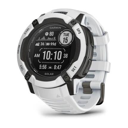 Reloj Multideporte Instinct 2X Solar 50mm Whitestone running Blanco Garmin