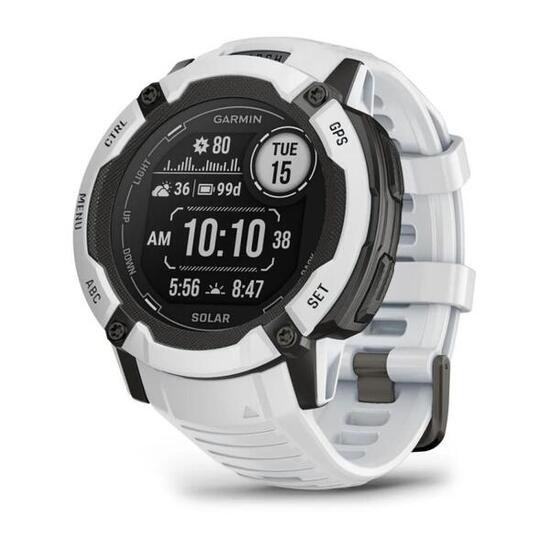 Reloj Multideporte Instinct 2X Solar 50mm Whitestone running Blanco Garmin