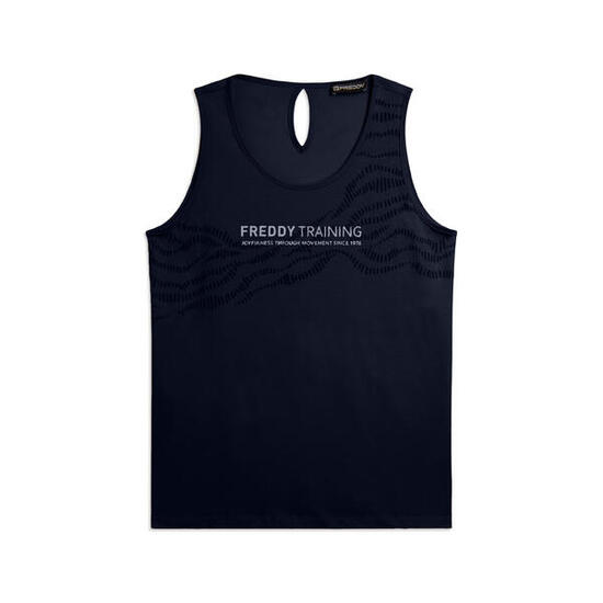 Canotta con Dettaglio Cut-Out e Grafica FREDDY