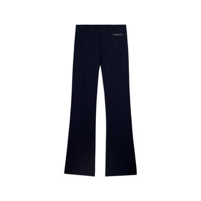 Leggings Aderenti con Fondo a Zampa e Vita Regular