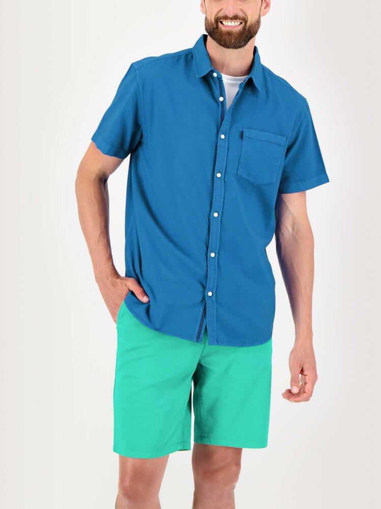 Chemise manches courtes Homme - BRODYCHA Bleu 3/5