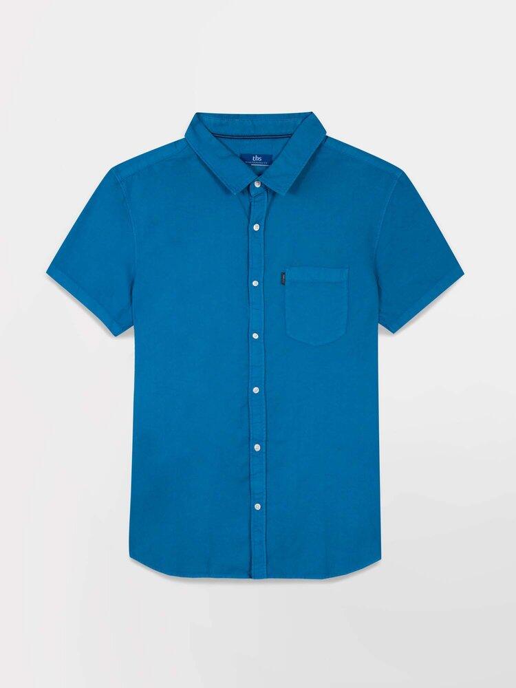 Chemise manches courtes Homme - BRODYCHA Bleu 2/5