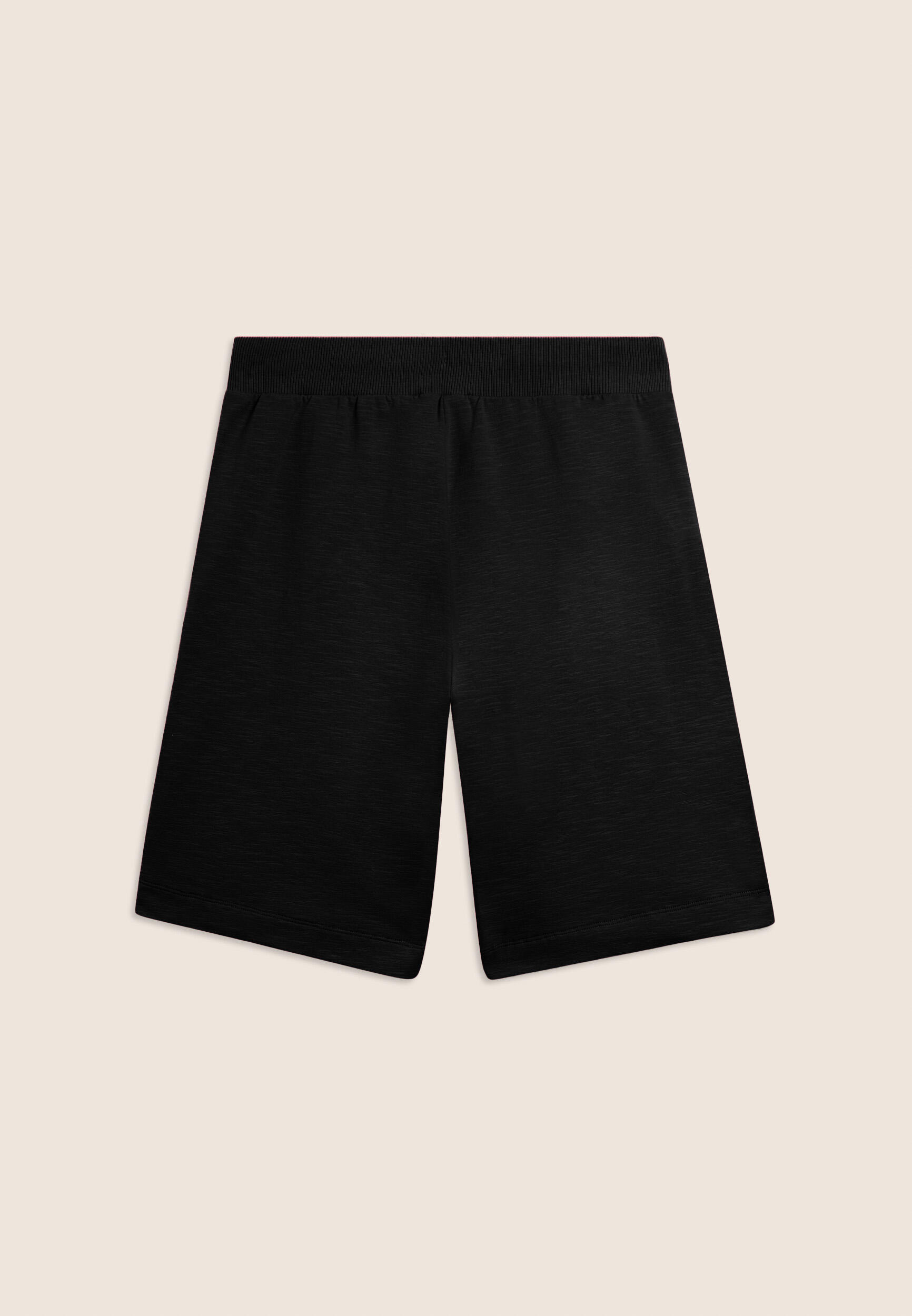 Pantalon court avec fentes latérales en tissu flammé 2/3