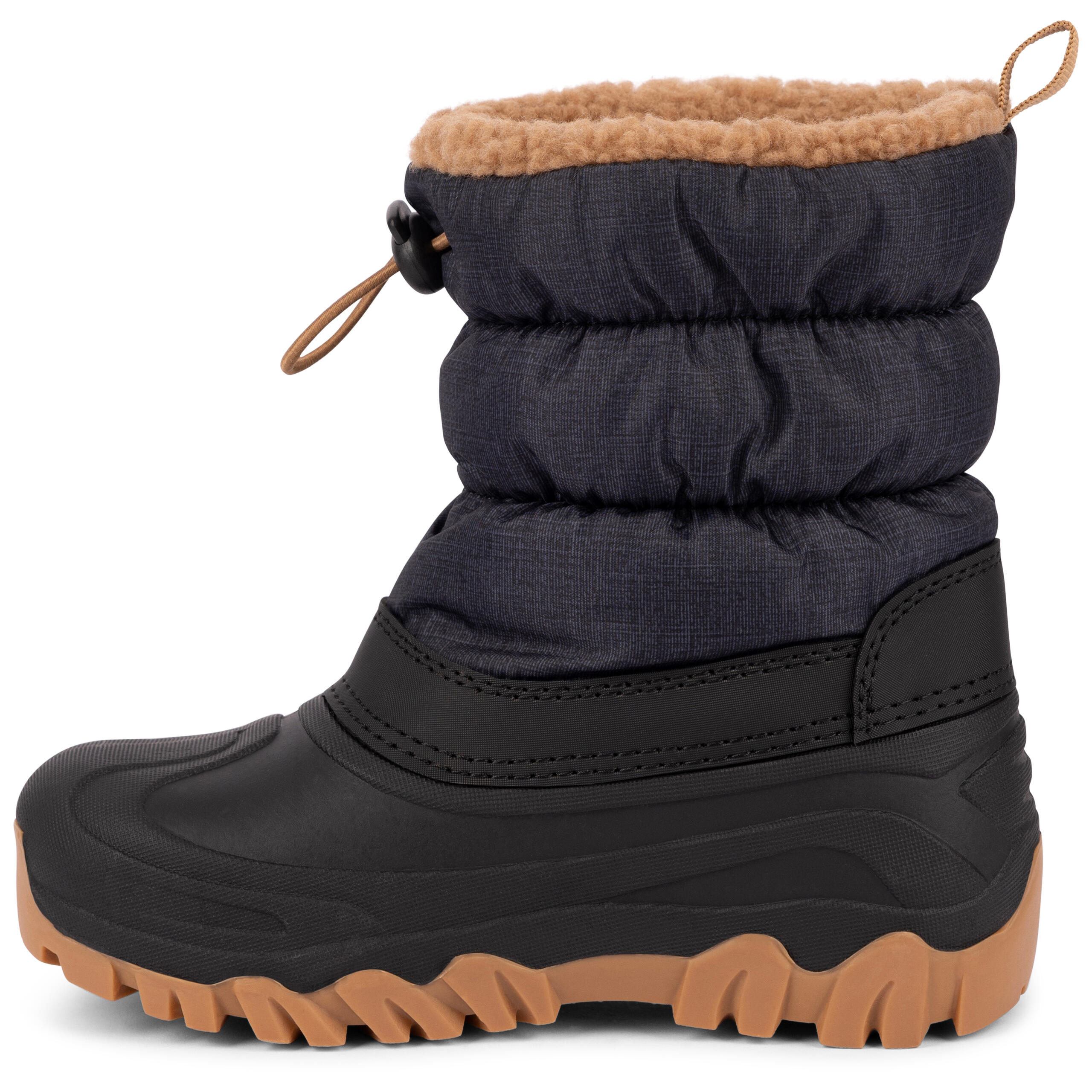 Kids Waterproof Outsole Slip on Style Traction Sole Snow Boots - Luca 5/5