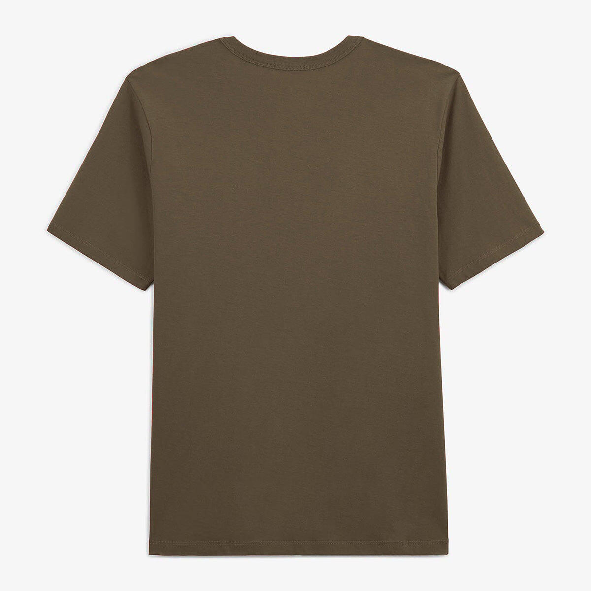 T-shirt con collo rotondo Théo in cotone marrone argilla 3/6