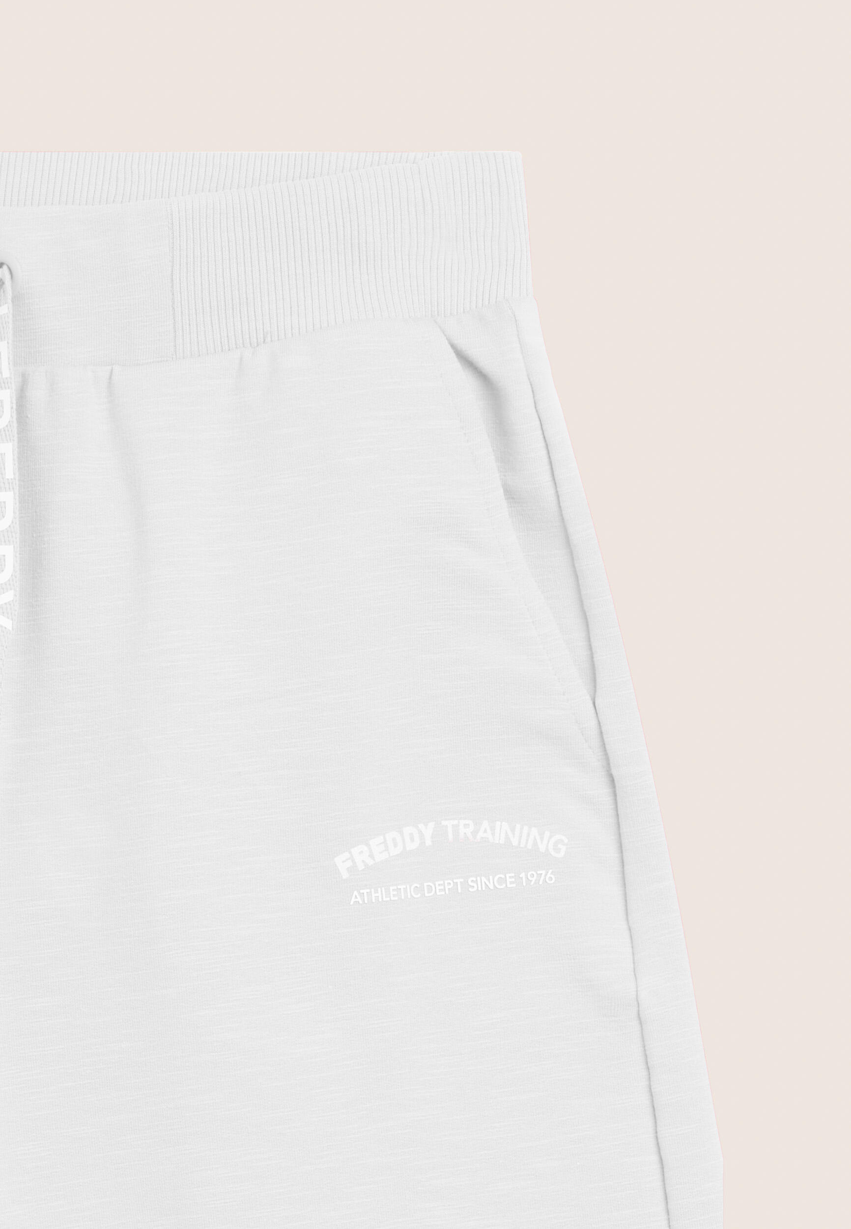 Pantalon court avec fentes latérales en tissu flammé 3/3