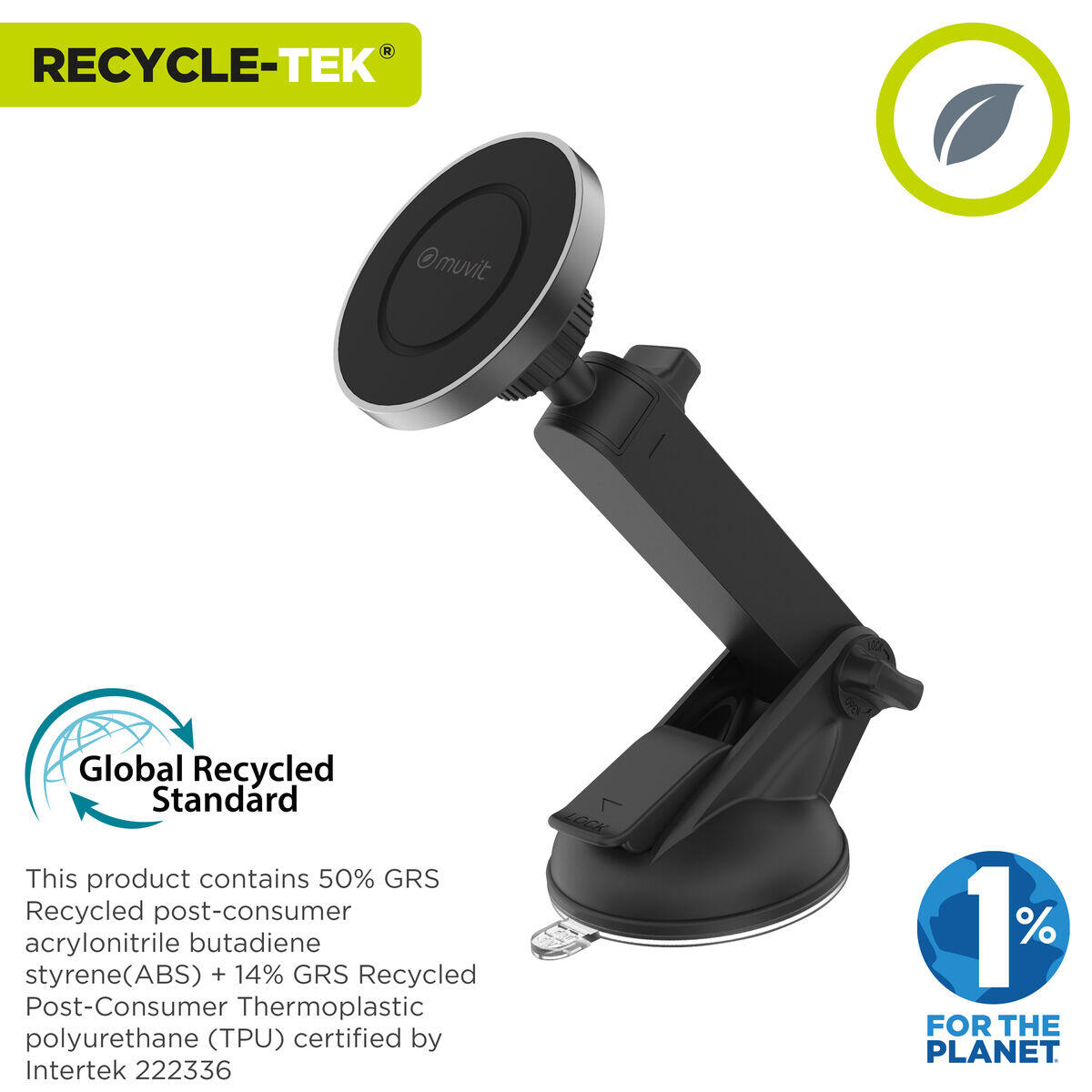 Soporte para Coche MUVIT MCCHL0006 Negro 2/5