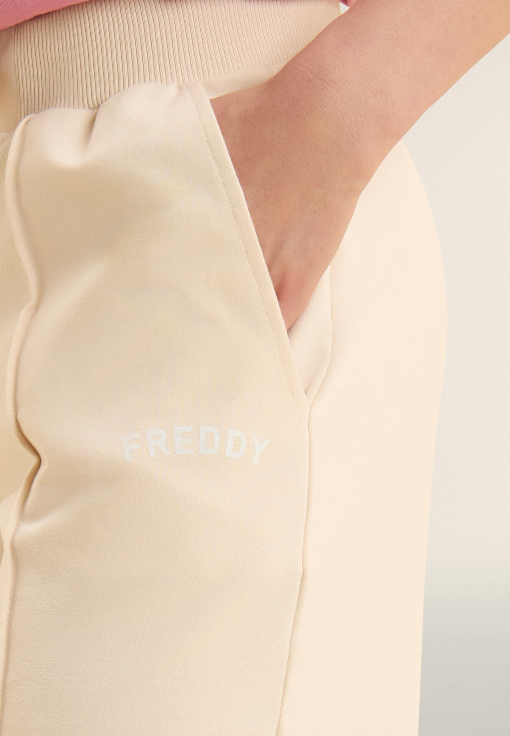 Pantalon à jambes larges avec cordon de serrage logo FREDDY 4/4