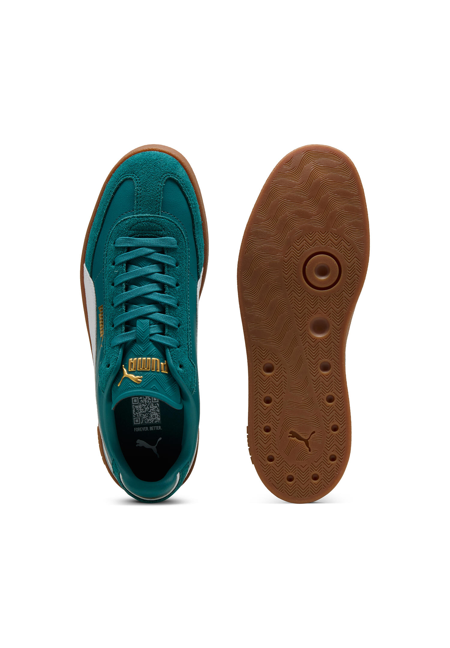 Puma Club II Era Unisex Sneaker Sportschuh 397447 49 emerald ice-puma white 3/5