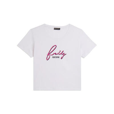 T-shirt con logo Freddy floreale