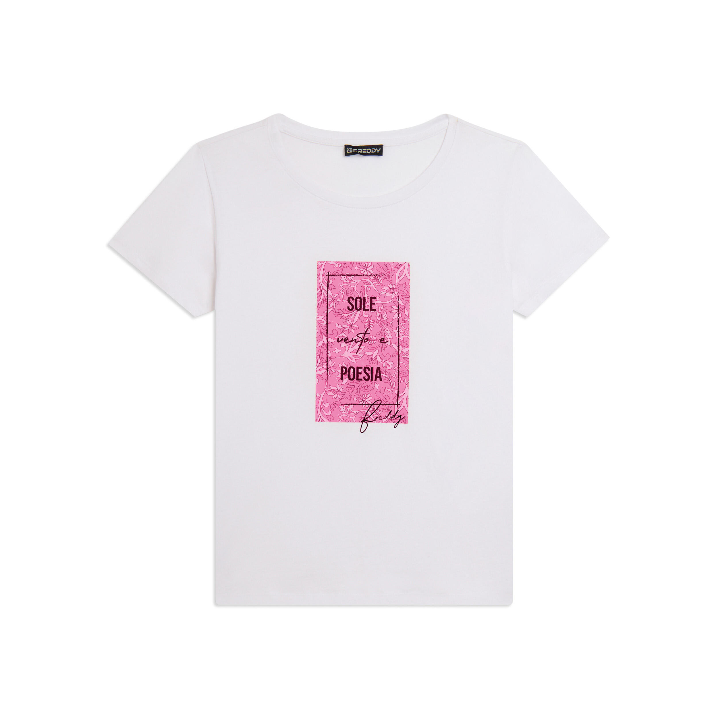 blanc / rose fuchsia