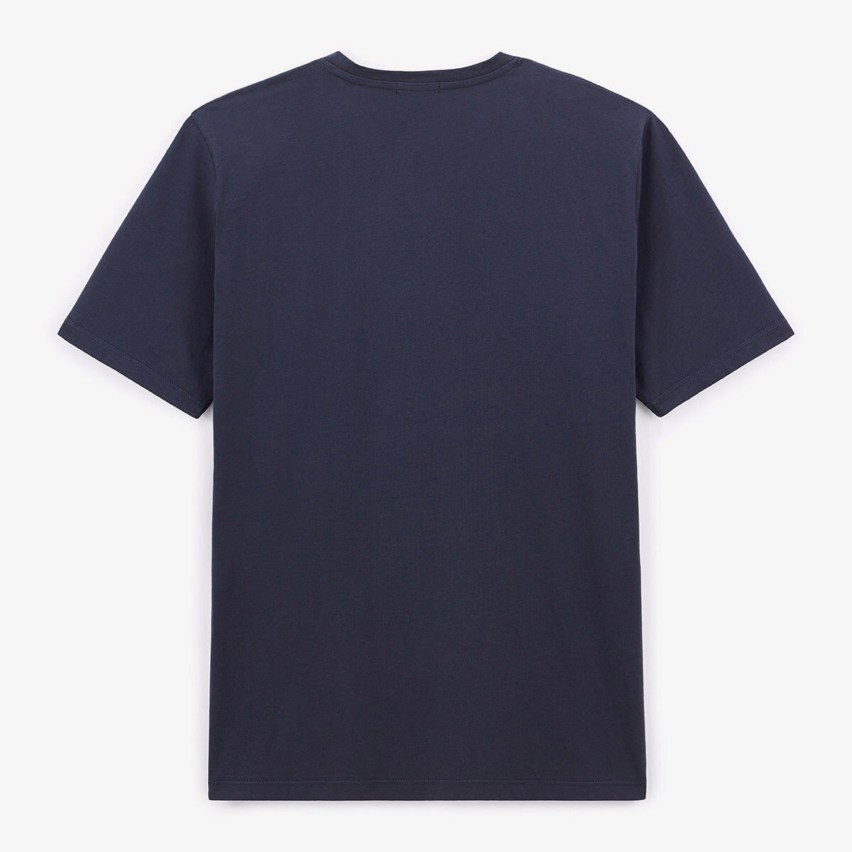 T-shirt girocollo Théo in cotone blu navy 3/5