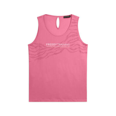 Canotta con Dettaglio Cut-Out e Grafica FREDDY