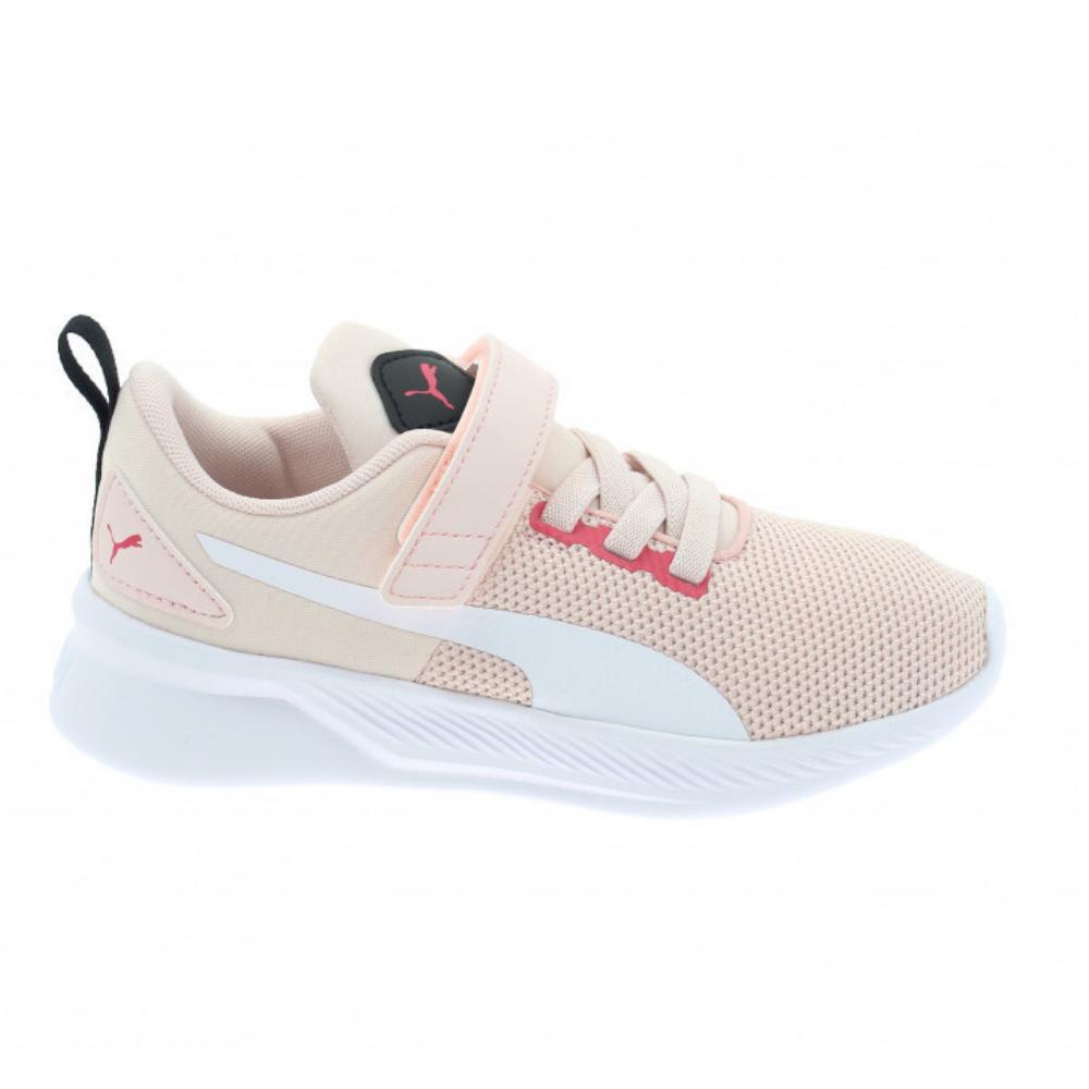Sapatilhas de corrida para menina PUMA Flyer Runner V PS. 192929 27. Branco-rosa 1/4