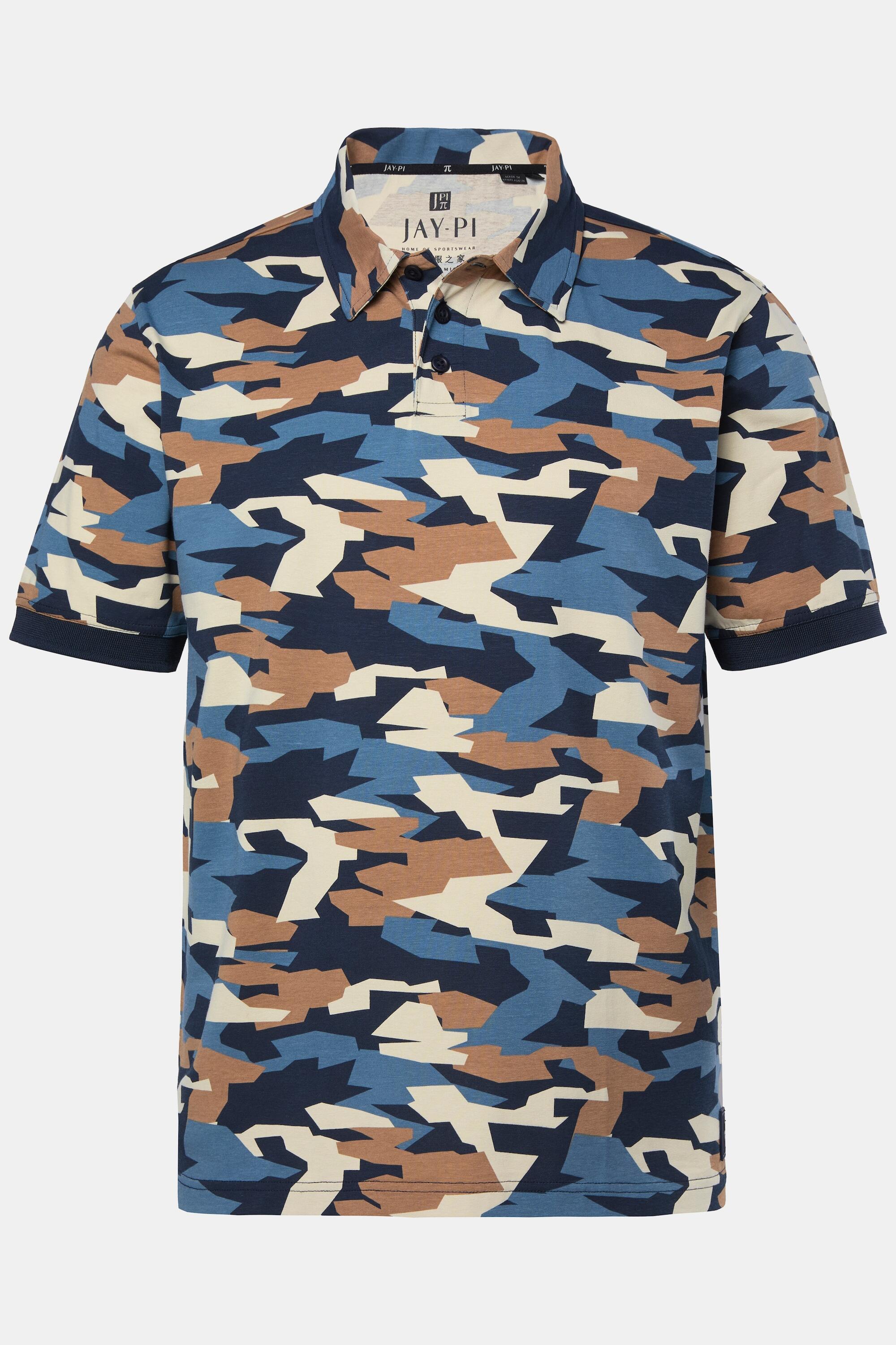 Hommes Polo motif camouflage manches courtes et technologie FLEXNAMIC® 3/4