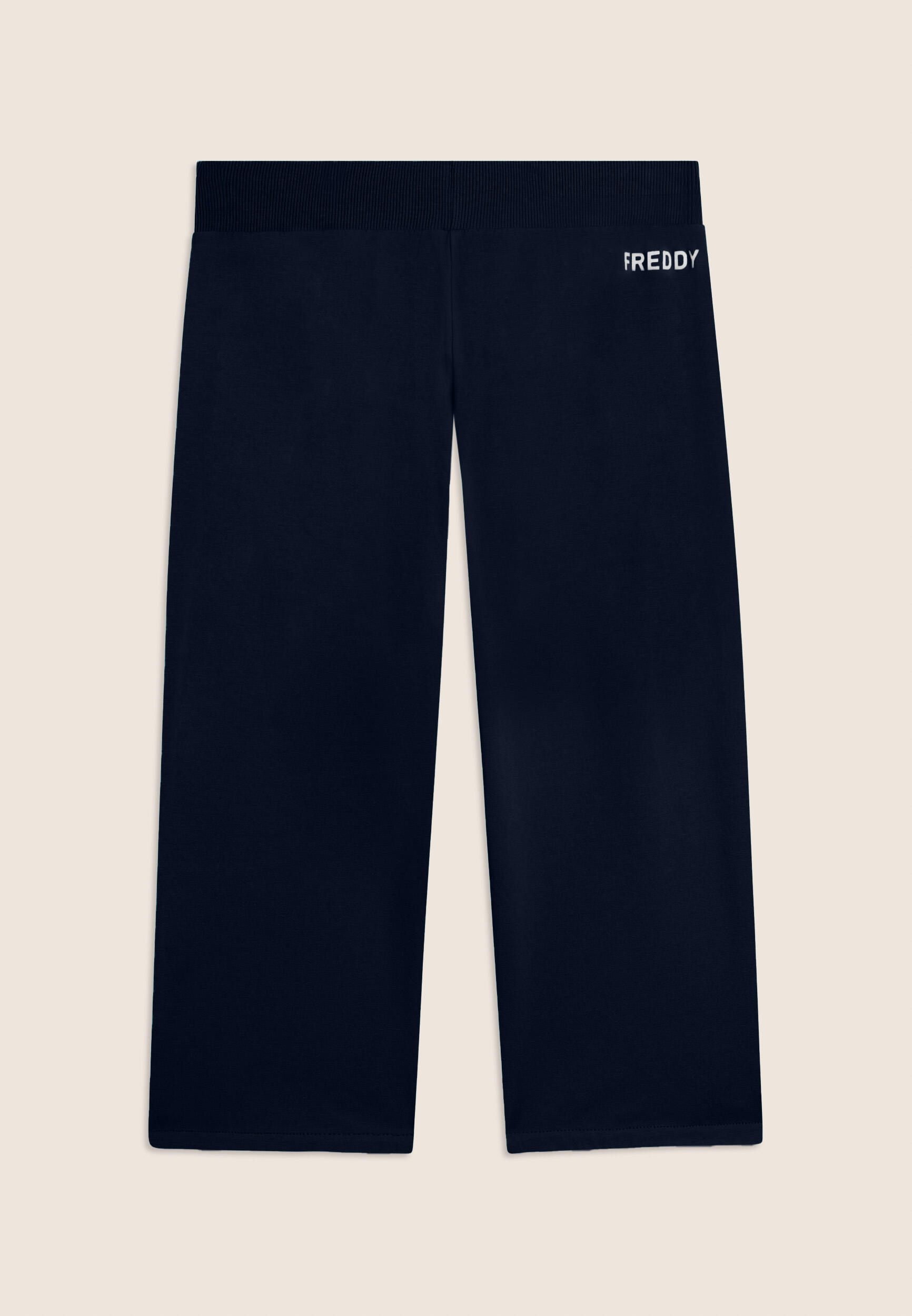Pantaloni Corsaro con Fondo Stondato e Logo FREDDY 2/3