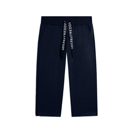Pantalon style corsaire avec bas arrondi et logo FREDDY
