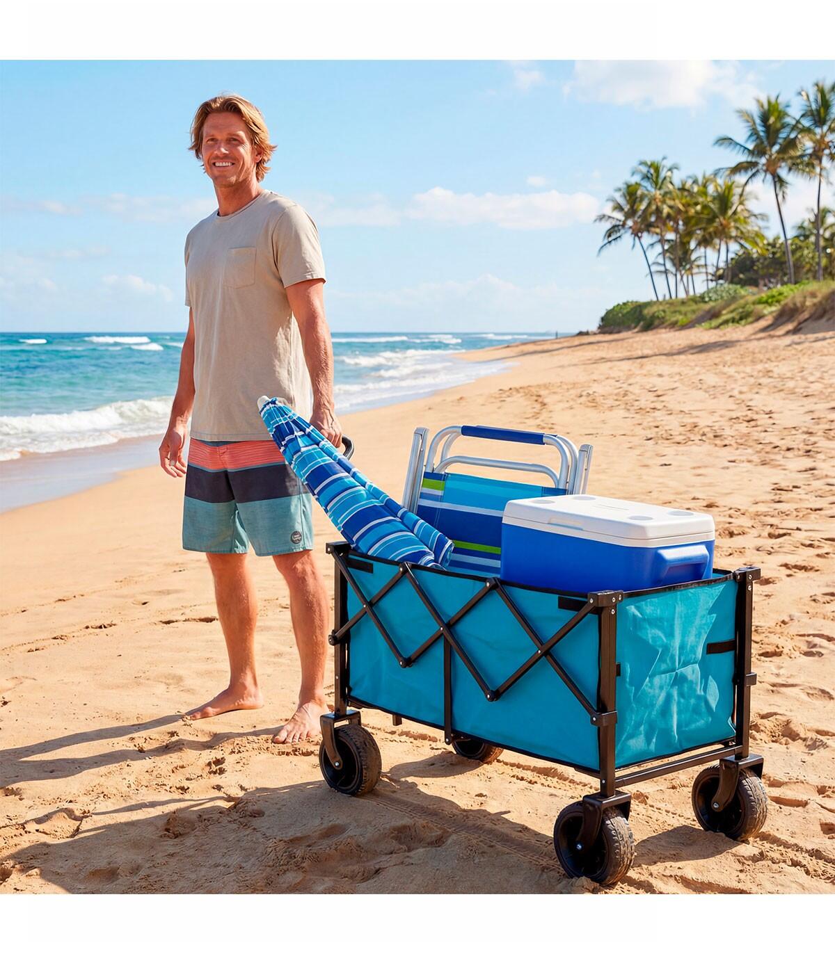 Chariot de camping double Kol Outdoor, 150 litres, charge maximale de 100 kg 2/7