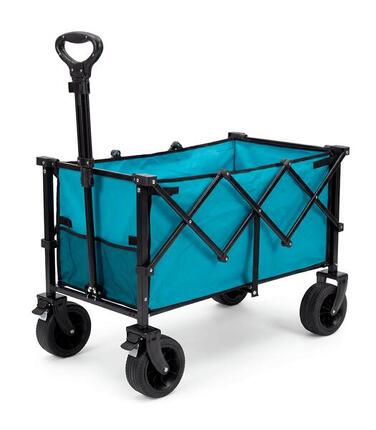 Chariot de camping double Kol Outdoor, 150 litres, charge maximale de 100 kg