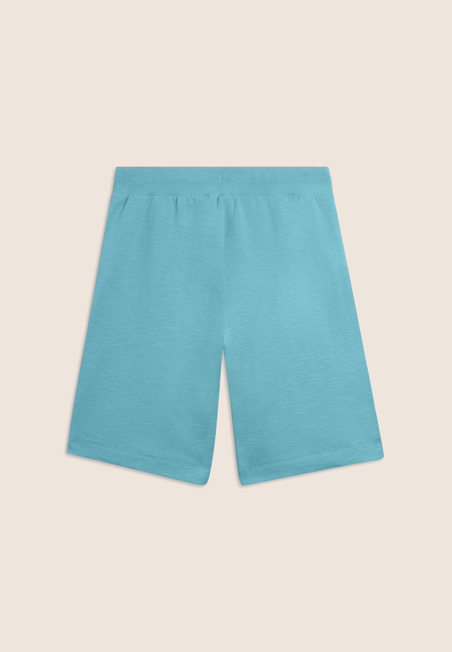 Pantalon court avec fentes latérales en tissu flammé 2/3