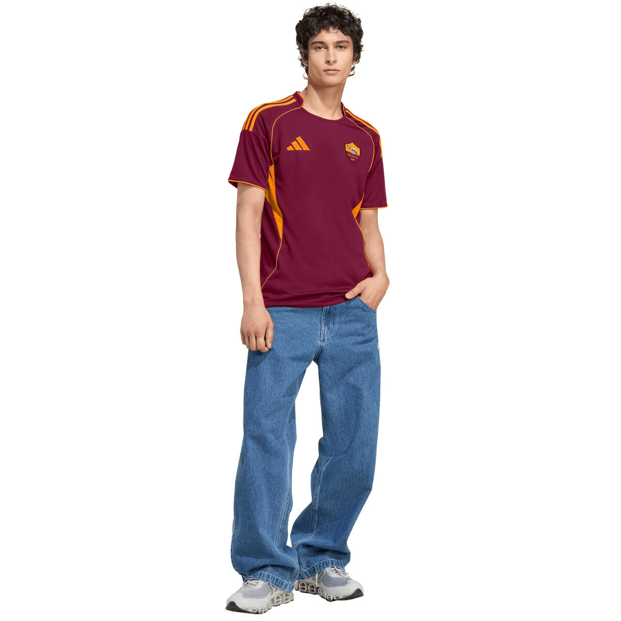 Koszulka męska adidas AS Roma 25/26 Home bordowa JP4184 6/6