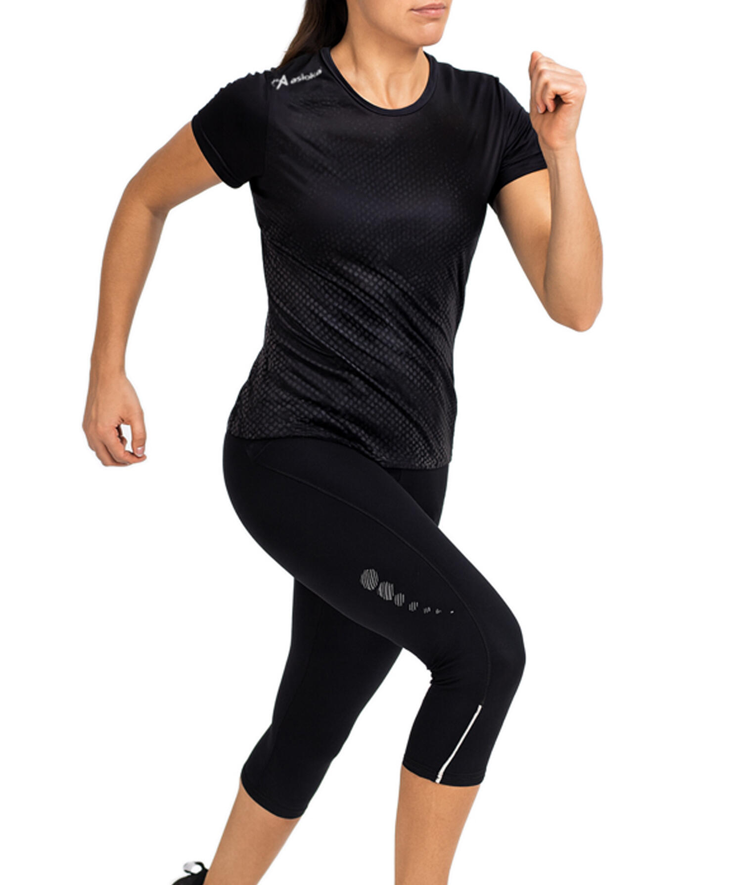 T-shirt de corrida de manga curta para mulher ASIOKA CASTELLÇON. Efeito Coolmax. 3/7