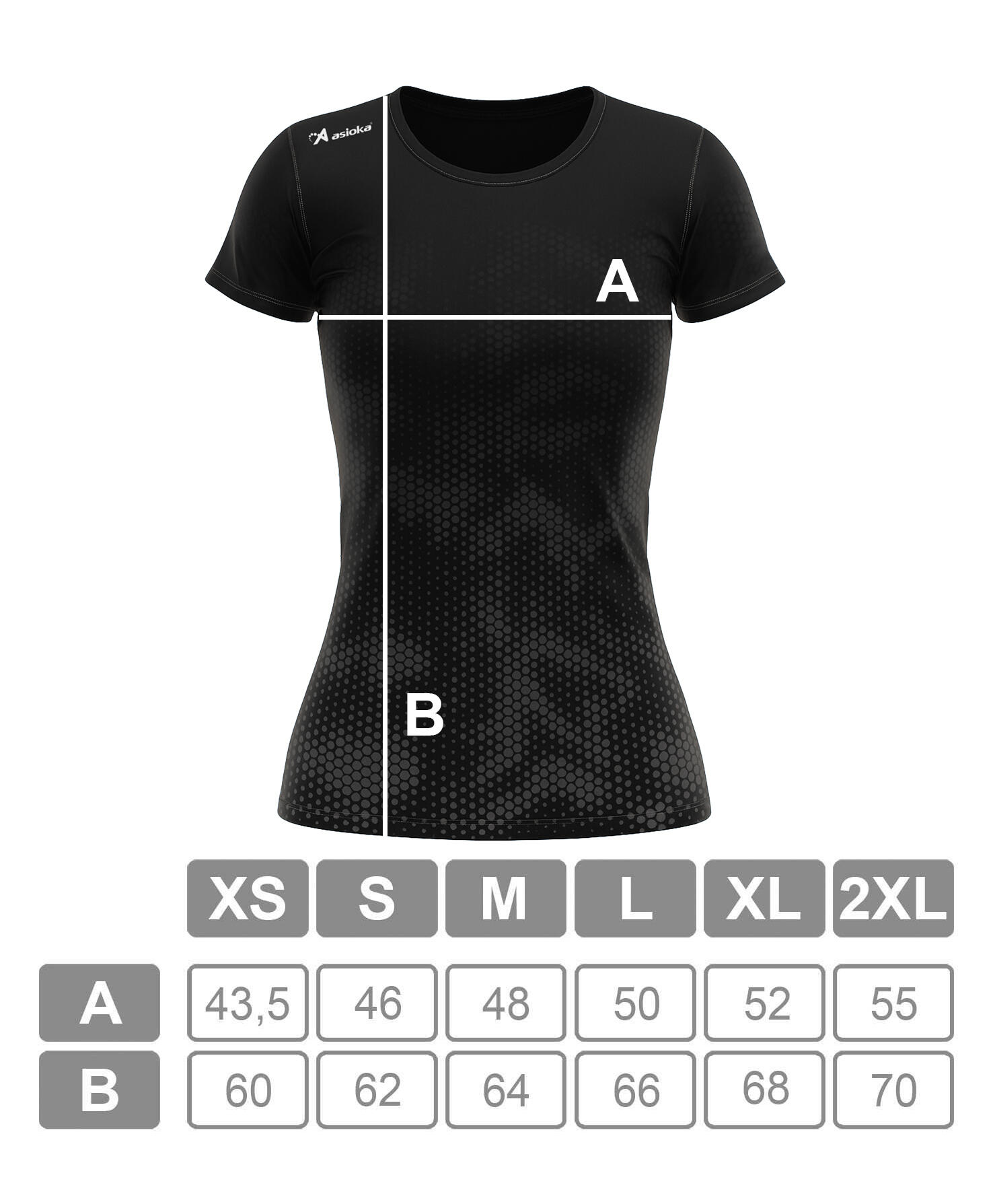 T-shirt de corrida de manga curta para mulher ASIOKA CASTELLÇON. Efeito Coolmax. 4/7