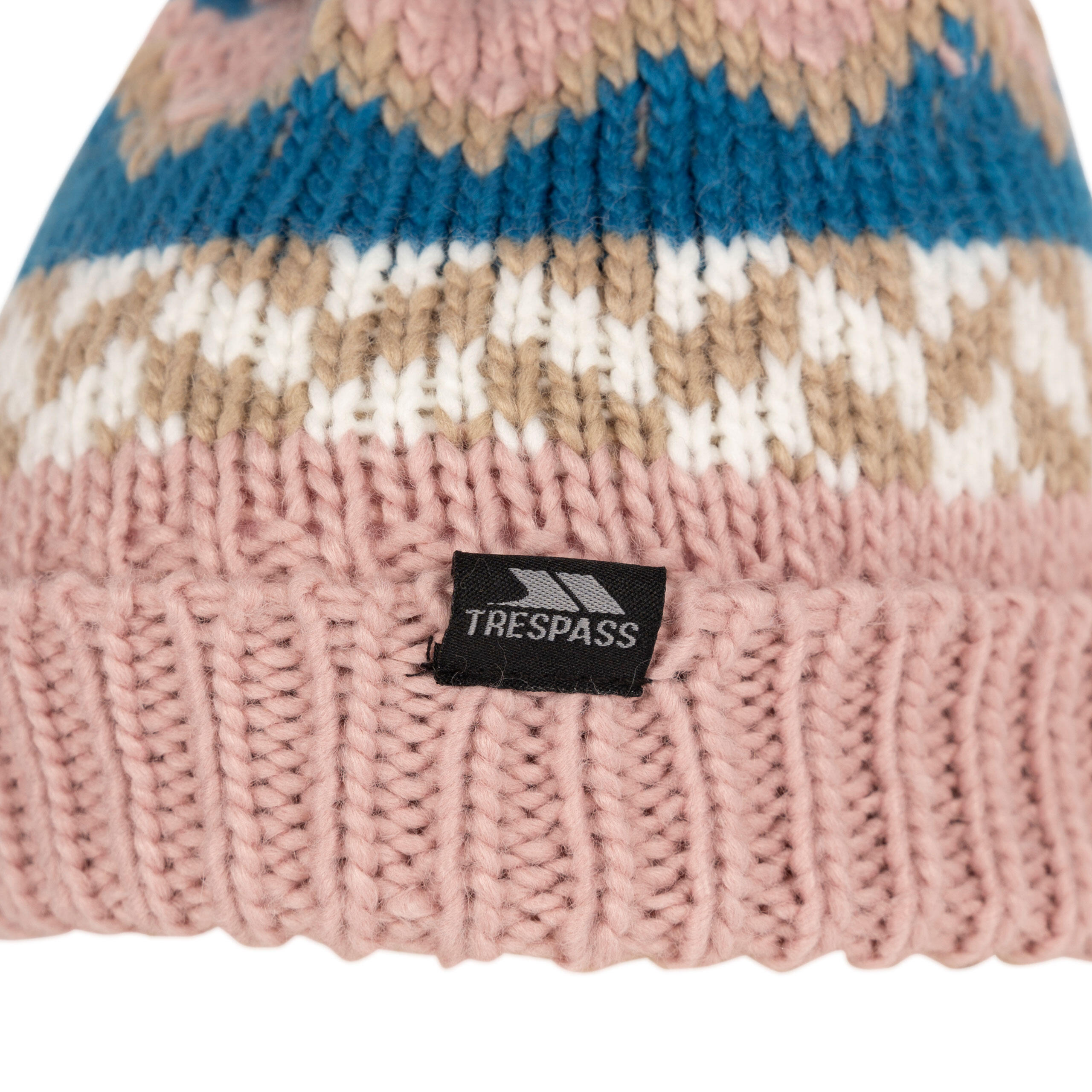 Trespass Twiglet - Kids Hat Misty Rose / Bondi Blue 4/5