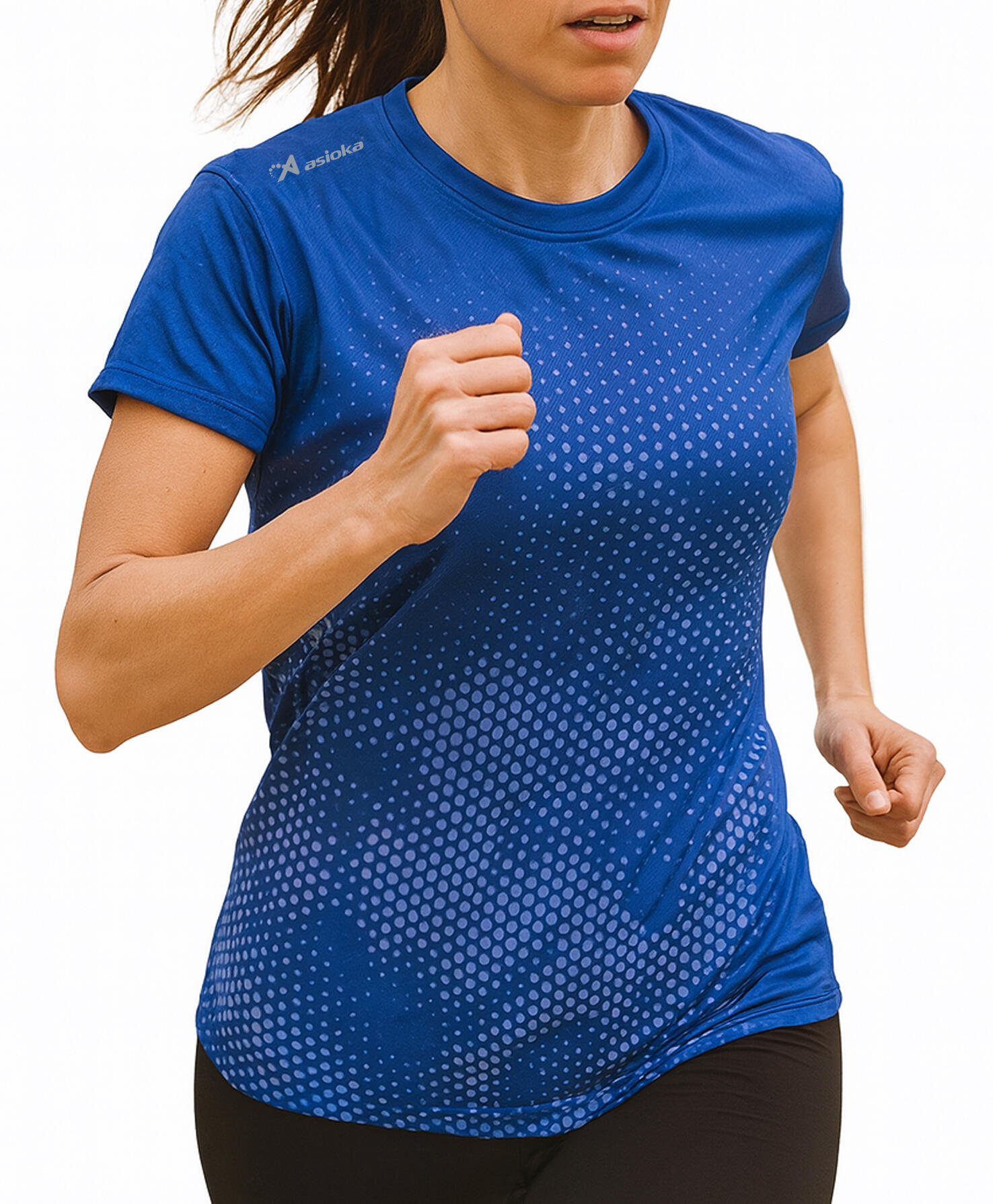 Camiseta manga corta Running para mujer ASIOKA CASTELLÓN.Efecto Coolmax 2/7