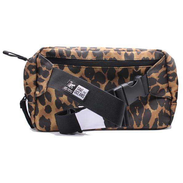 Crossbody heuptasje- Unisex -Volwassenen - 2liter - Gerecycled (luipaardprint) 2/4