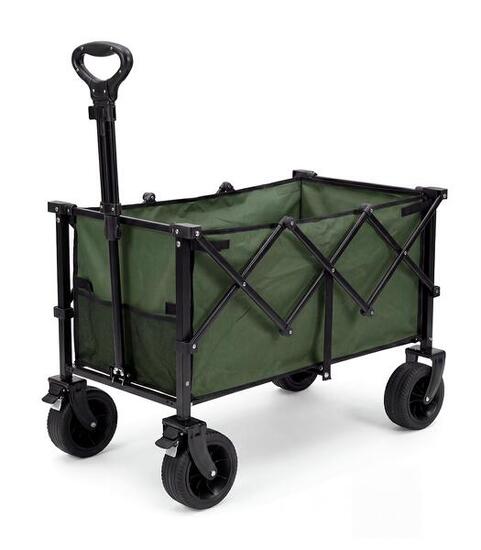 Chariot de camping double Kol Outdoor, 150 litres, charge maximale de 100 kg