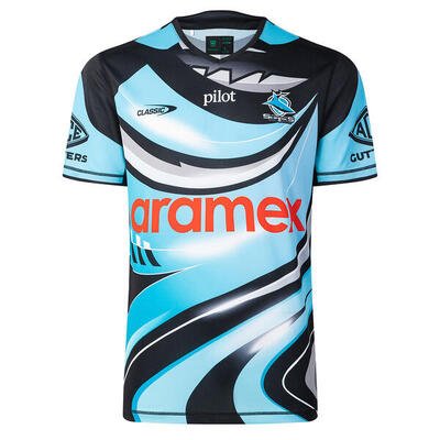 Cronulla-sutherland sharks nrl pro retail warming-up t-shirt