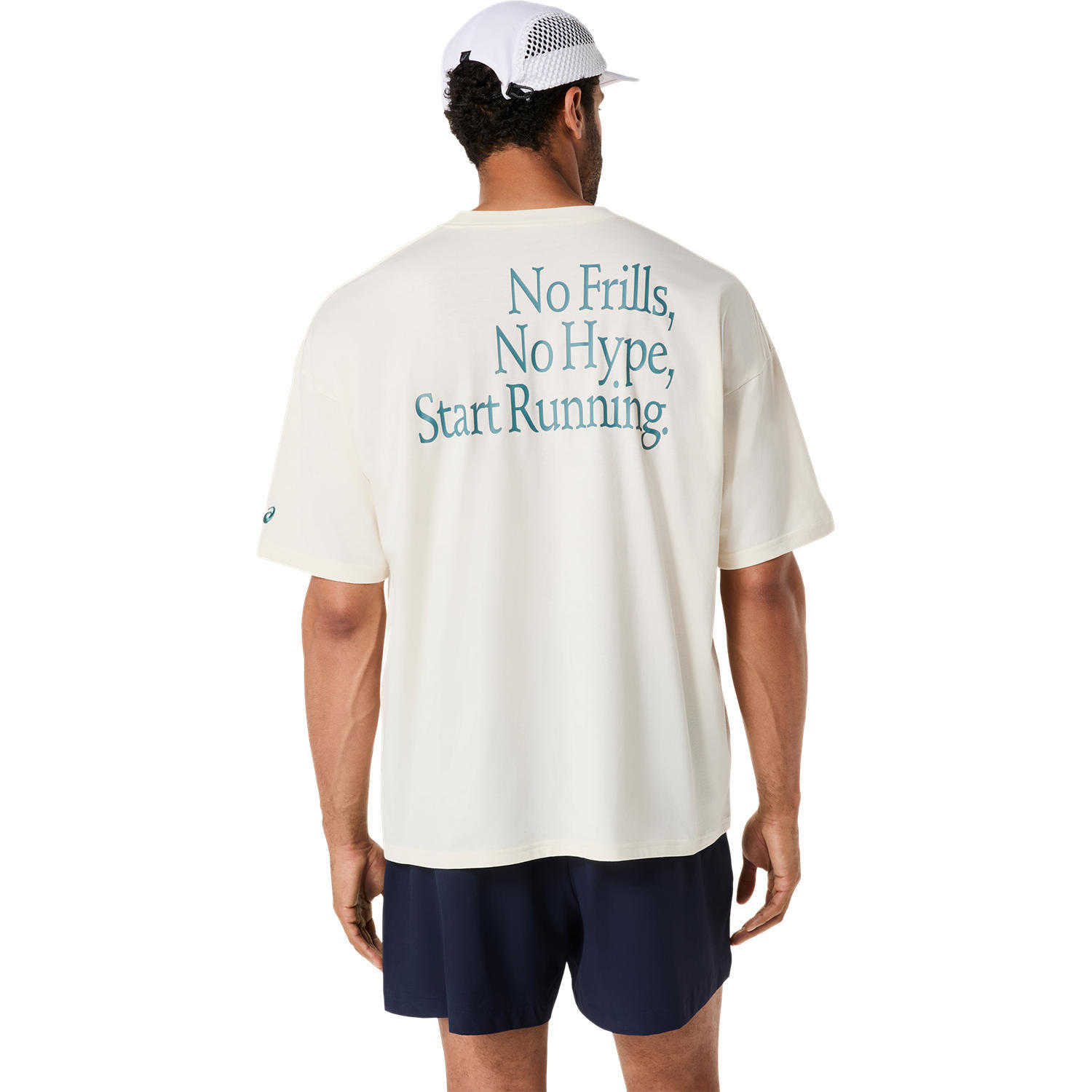 Runner Message Graphic T-Shirt Herren Cream 2/2