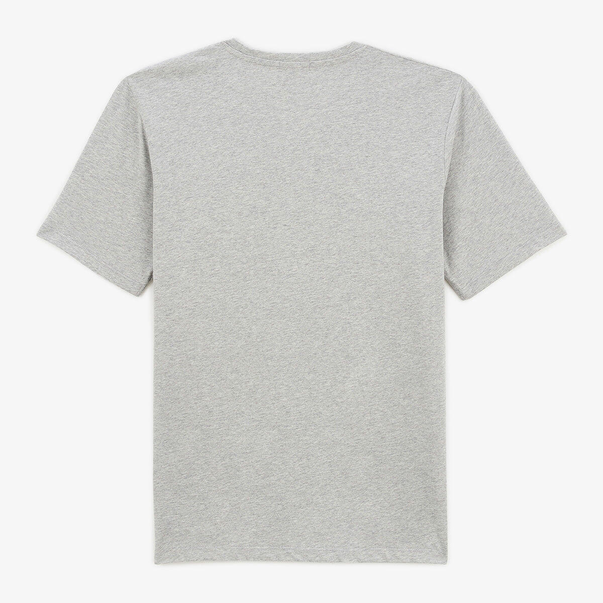 T-shirt de gola redonda Théo em algodão cinza mesclado 3/5