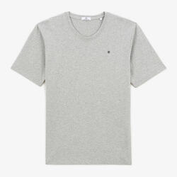 T-shirt col rond Théo en coton gris chiné